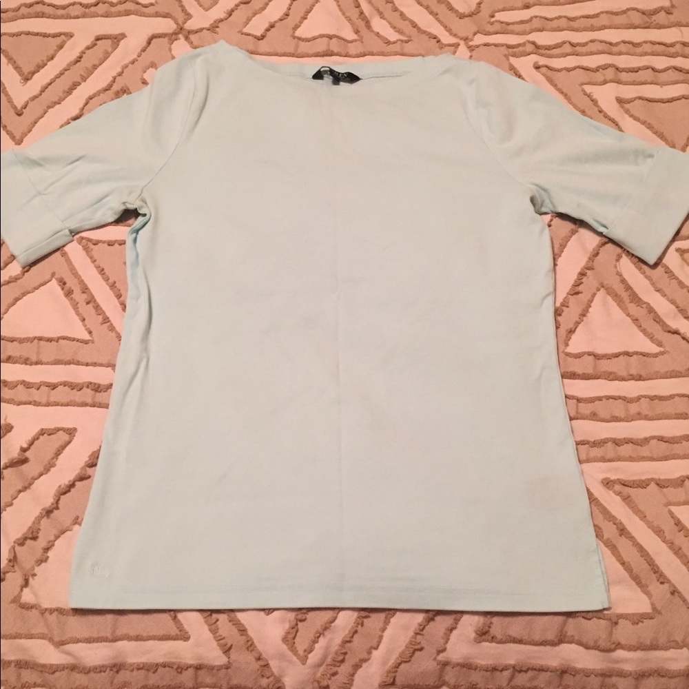 light blue ralph lauren blouse